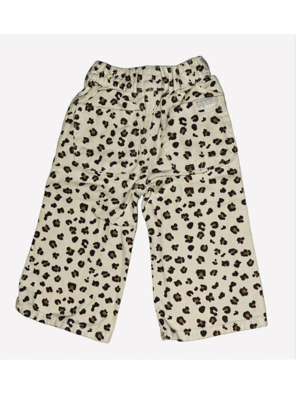 Girls 7 For All Mankind Leopard Print Matching Set, Size 12m, Beige and Brown